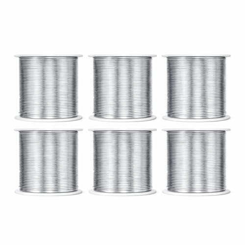 Image of Mandala Crafts 18 Gauge Silver Tone Combo Anodized Aluminum Craft Wire | 450 FT, Colored, Flexible, Bendable for Bonsai Armature Sculpting Wire Wrapping Jewelry Making, Weather & Tarnish Resistant