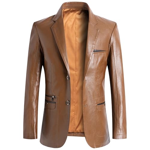 Blazer de cuero para hombre talla 5X-Large miniatura 1