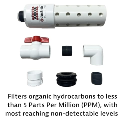 Image of Justrite HFF Berm Drain Kit, Eco-Friendly Berm Drainage, Filters Hydrocarbons, Compatible with Flexible Spill Containment Berms, Made in USA, 26485