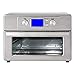 Horno Eléctrico De Sobremesa 25L Mini Horno Eléctrico 1800W Hogar Multifunción Para Freír Al Aire Barbacoa Hornear Fruta Seca Olla Todo En Uno Horno De Acero Inoxidable (Color: Plata) (Verde) (Plata)