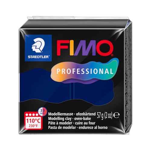 STAEDTLER 8040-34 ST Fimo Prof - Pasta para modelar (57 g), color azul marino, estándar