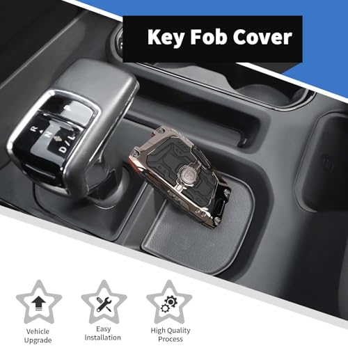 Porte-clés Chevy Silverado 1500 robuste avec coque silicone 4 boutons - 6