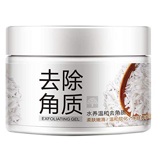 Efaster Face Whitening Cream To Close Open Pores Exfoliating Rice Serum Whitening Cream Exfoliating Gel,Deep Cleansing Moisturizing Skin Care Gentle Exfoliating Cream Cosmetics (1 PC)