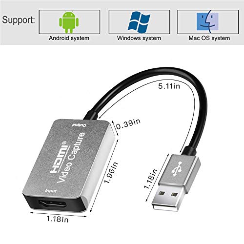 Microware Video Capture Card HDMI to USB Game & Video Capture (4K HDMI USB 3.0 Video Capture) - Image 5