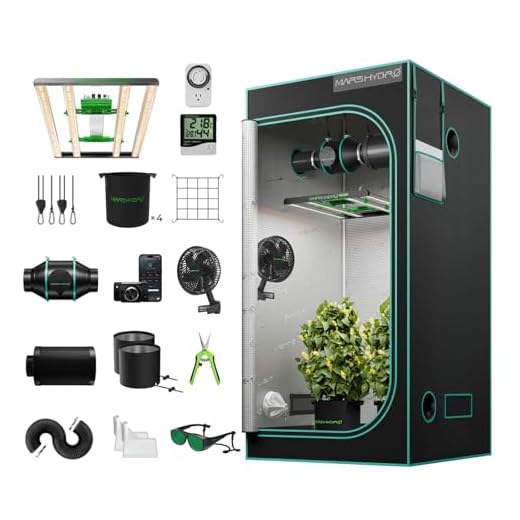 MARS HYDRO Growzelt Komplettset mit FC3000 Samsung LM301H App-Regelung Dimmbarer LED Grow Lampe,100X100X180cm 1680D Hoch Reflektierend Mylar Grow Box Komplettset,4" Intelligente Belüftungssatz