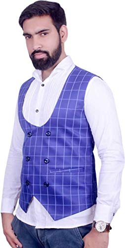 Image of MULTICOLOR STYLISH WAISTCOAT FOR MENS
