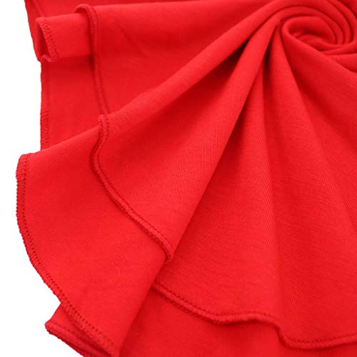 oshhni 4 Peças Lady Solid Modal Faux Gola Gola Musselina Hijab Colarinho