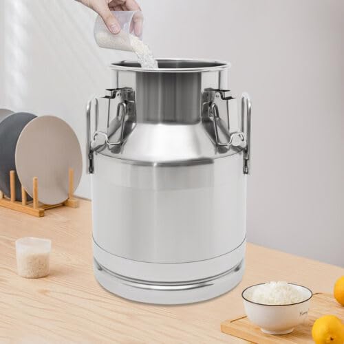 Jarra de leche de acero inoxidable de 10 l/2,64 galones, para diferentes escenarios como cantina, restaurante de desayuno, comedor, apartamento