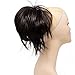 Onedor 12 inch Premium Synthetic Adjustable & Customizable Updo Style Ponytail Hair Extension with Clip on Claw Attachment (4# Dark Brown)