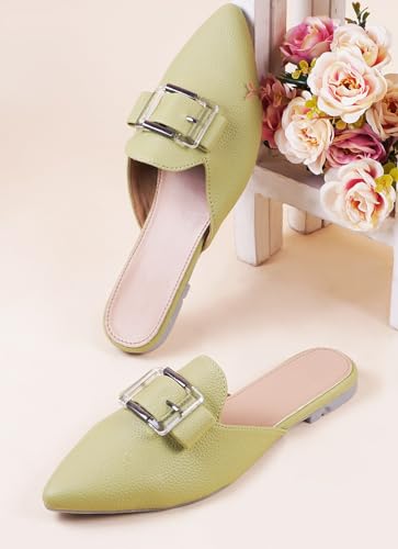 Image of TRYME Trending Stylish Bellies Soft & Comfortable Back Open Slip On Mules Sandal for Womens and Girls