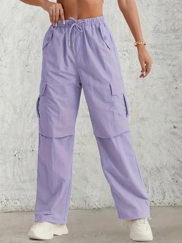 Image of LITZO Cotton Cargo Pants for Women || Womens Cargo Pant (L-51-55)