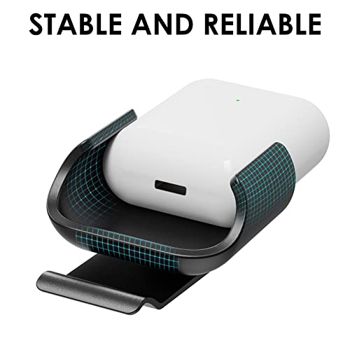 Geekria 2 Pack Earbuds Case Ultra Light Belt Clip Pocket Holder, Compatible With Appl Airpod, Airpod 2 True Wireless Earbuds, Charging Port Accessible (Black) #TOP1