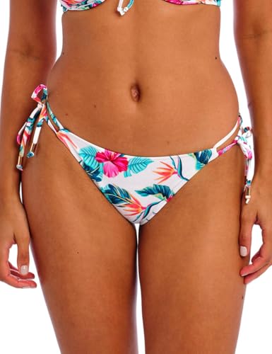 Freya Palm Paradise Tie-Side Bikini Bottom L, White