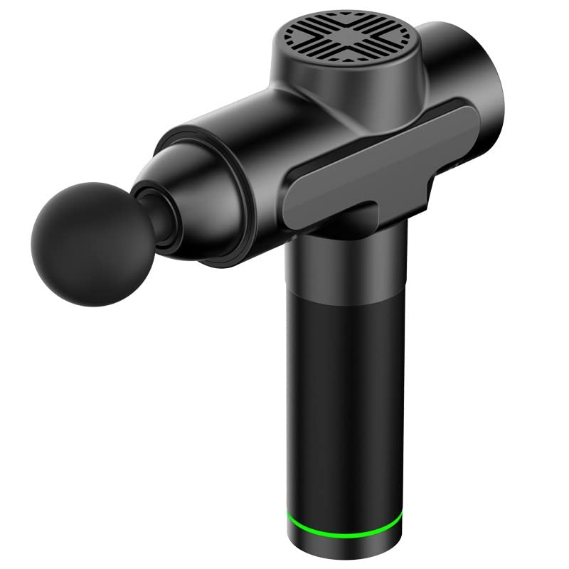 Pistola de masaje, Pistola de masaje muscular de tejido profundo Pantalla LCD, Pistola de masaje deportivo de percusión eléctrica portátil de mano con 6 cabezales de masaje, for aliviar el dolor muscu