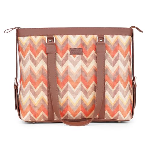 Image of ZOUK Office Bag | Stylish Bags for Office Use | Laptop Bag 15.6 inch | Stylish Tote for Office Use | Purse for Women | Vegan Leather Handbag | Daily & Travel Use |