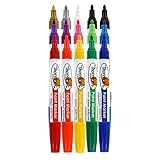 Thornton's Art Supply 15 Vibrant Premium Oil-Based Paint Craft Marker Pens For Wood, Glass, Metal, Stone and Ceramics, Safe For Kids, Assorted Colors, Medium Point, 15-Count