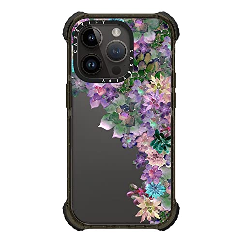 Coque ultra impact iPhone 14 Pro antichoc 3,5m CASETiFY noir transparent - 3