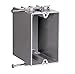 Pass & Seymour Slater Deep Switch Outlet Box with Quick/Click, 22.5 cu-in, 1 Gang, 1 Outlet, Thermoplastic