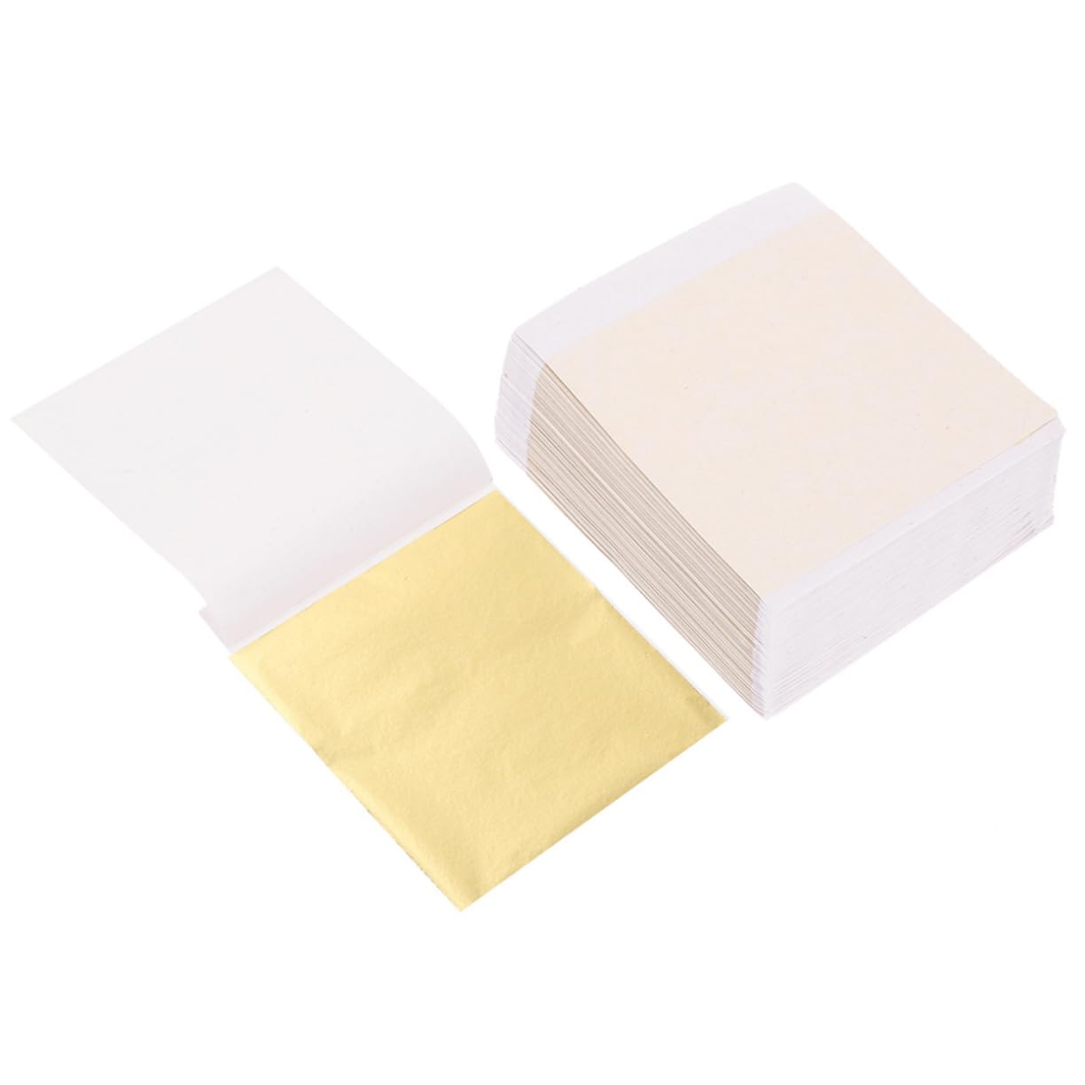 NUOBESTY 5 Sätze Nachahmung Von Goldfolienpapier Handgefertigter Glitzer Folienkunsthandwerk Nagelaufkleber Für Nagelkunst Vergoldung Handwerk Goldfolie Vereiteln Golden 200 Blatt*5