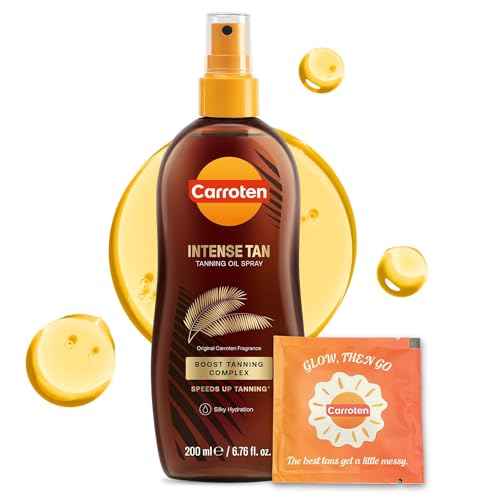 Carroten Intensive Tanning Oil Spray | Browning Oil Tan Accelerator | Vitamin E with Carrot &...
