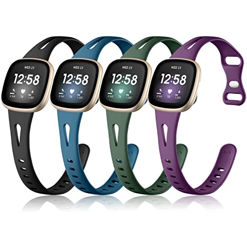 Ouwegaga Compatible with Fitbit Versa 4 Bands for Woman/Sense 2/Sense/Versa 3 Bands for Men,Soft...
