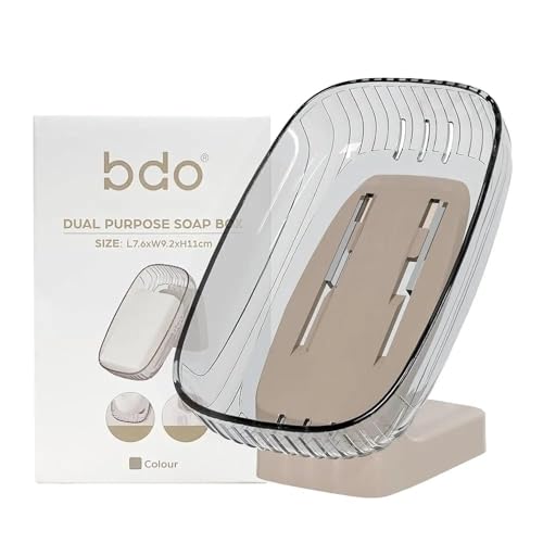 Image of Heel Soap Dish Holder | Self-Draining Soap Stand for Bathroom & Kitchen Sink | Non-Slip Base, Rust-Free & Hygienic Soap Saver (2, Heel soap Dish)