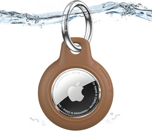 [PAIFIEVD] AirTag P[Xh Airtag L[z_[ PC Sʕی GA^OP[X ^тɕ֗  ϏՌ/Ch~ GA^O L[z_[ Ԃ̃JM/Jo/L[/ו/obOɊ|(Brown)