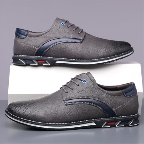 Image of Men's Oxford Casual Dress Shoes Classic Tuxedo Lace-up Lightweight Formal Loafers
