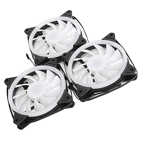 Ventilador de enfriamiento de computadora 120mm luces duales RGB Cryfokt mando remoto