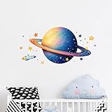 Zoom IMG-1 fufuquare cartoon pianeta adesivi murali