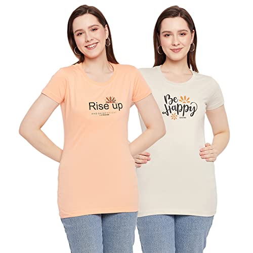 Image of Orewa Women by OKANE Women's Short Sleeve Printed Regular Fit T-Shirt