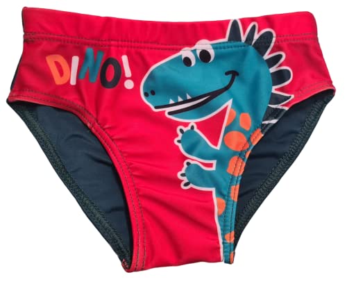 Dinosaurier-Badehose für Kinder, Jungen, Boxershorts, Parigamba für Meer und Schwimmbad (3-4 Jahre, Dinosaurier T-Rex)