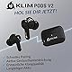 KLIM Pods V2 - NEU 2024 - Bluetooth 5.3 Kopfhörer in Ear - Hohe Klangqualität - ANC - Hervorragende Isolierung - Leichte und schnelle Kopplung - Lang anhaltende Batterie 24 h