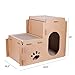 Vencer Recyclable Cardboard Cat House Scratcher(DIY Assembled),VSP-009