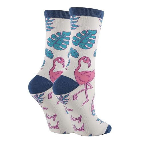 Image of ooohyeah Women's Novelty Crew Socks, Funny Saying Cotton Dress Socks