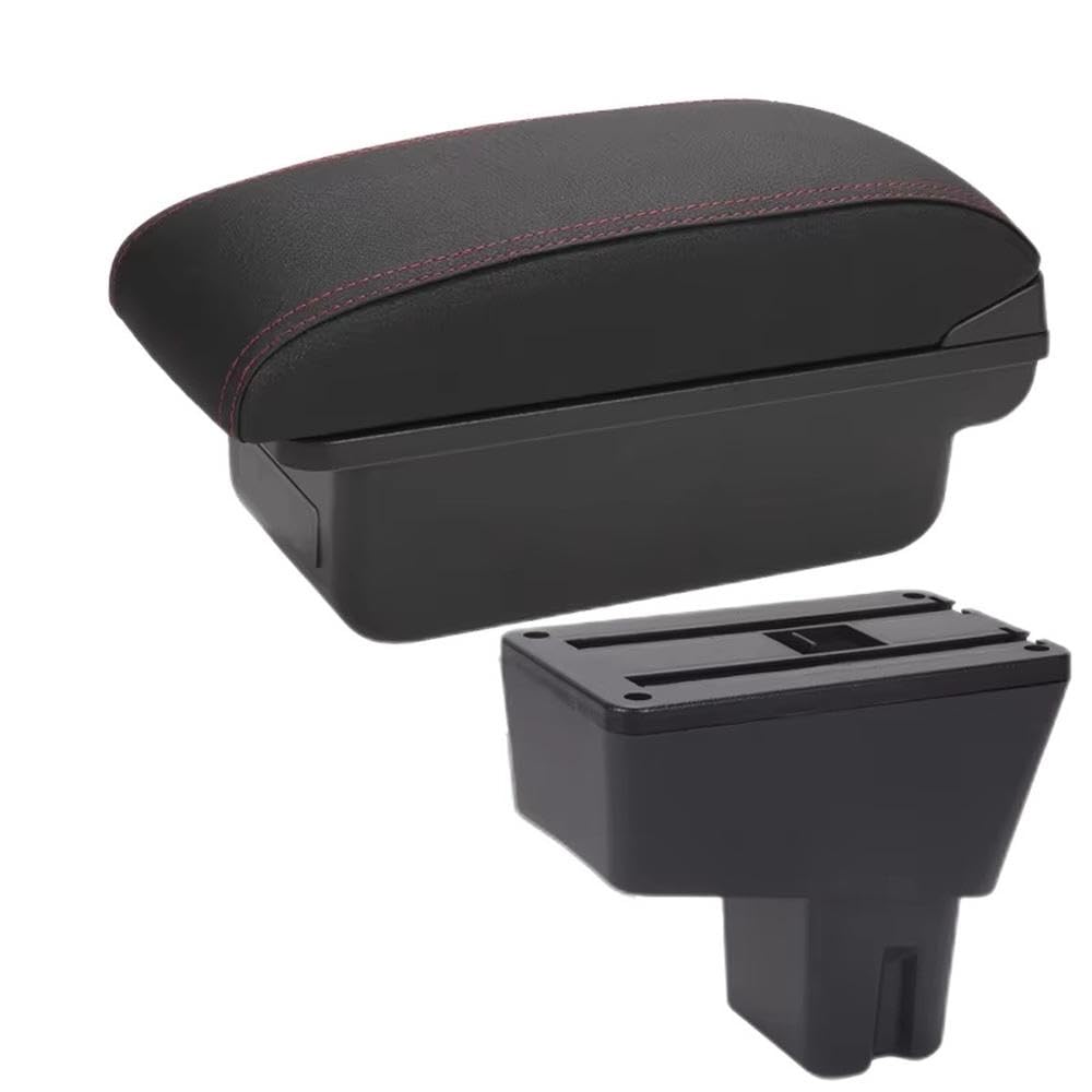 Sxqpocar C1 Black Red No Usb For Citroen C3 C4 2025 Car Armrest Box Center Console Storage Box Replacement Parts