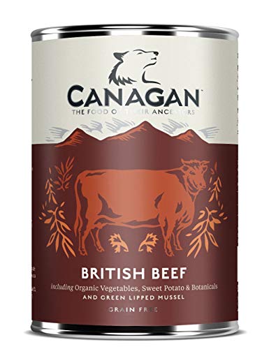Canagan 6 x 400g British Braised Beef Wet Dog Dood