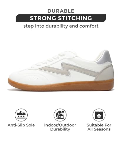 Project Cloud Sneakers for Women - Lace-Up Shoes for Women Trendy Women Sneakers with Memory Foam Insole Women's Fashion Sneakers Non-Slip Womens Shoes (Irita)3