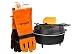 Produktbild Feuertopf Starterset ft6 (Dutch Oven mit Standfüssen) inkl. Handschuhe + Deckelheber + Schaber