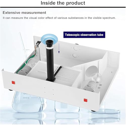Colorímetro automático para pruebas de calidad de aceite vegetal, aumento de 1.9X, lectura mínima de 0.1, trayectoria óptica de cubeta de 10 mm