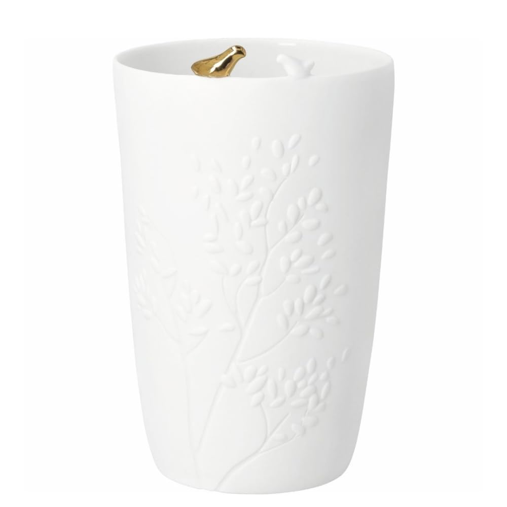 Räder Porzellanvase „Vogelpaar“ – Goldvogel Vase – Hochwertige Blumenvase mit Gold-Akzent – Edle Tischdeko & Geschenk