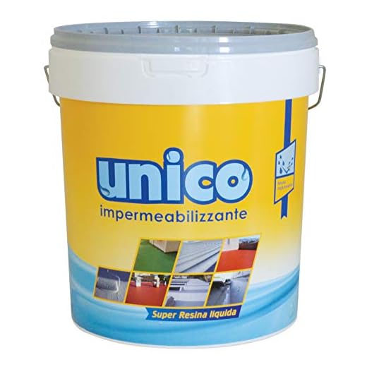 ICOBIT Unico, Super resina liquida impermeabilizzante, Grigio, 10 kg