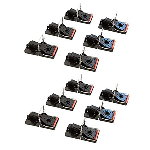 Mouse Trap by Eco Pro Pest Control | 12-Pack Reusable Small Rodent Traps | Indoor & Outdoor Mouse Traps | Easy Set Quick Snap Kill Mice Traps (Bait Not Included) | Powerful Pest Control Traps