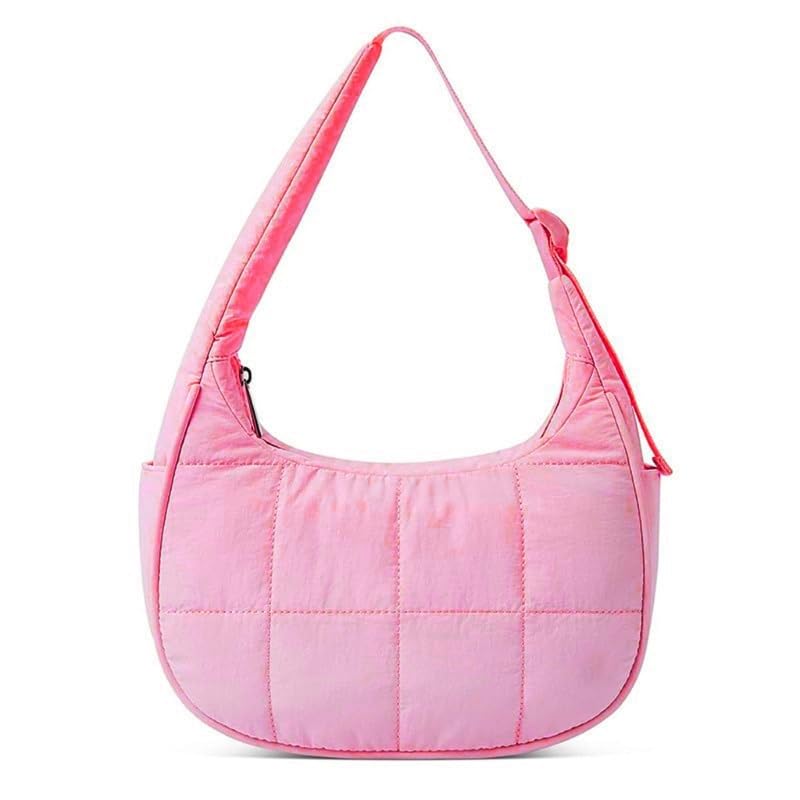 Nylon Quilted Purses Bag Adjustable Shoulder Strap Puffy bag, Multiple Pockets, Underarm Bag Women Versatile Shoulder Bag
