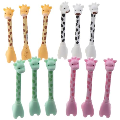Set de 12 bolígrafos de gel con diseño de jirafa miniatura 2
