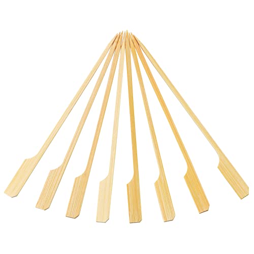 INCETUE 100 Stück Bambus Spieße, 12cm Fingerfood Grillspieße für Gartenpartys Cocktaildekoration, Burger, Toast auf den Kolben, Marshmallows, Maiskolben, Keine Notwendigkeit zu Reinigen und rostfrei Cover