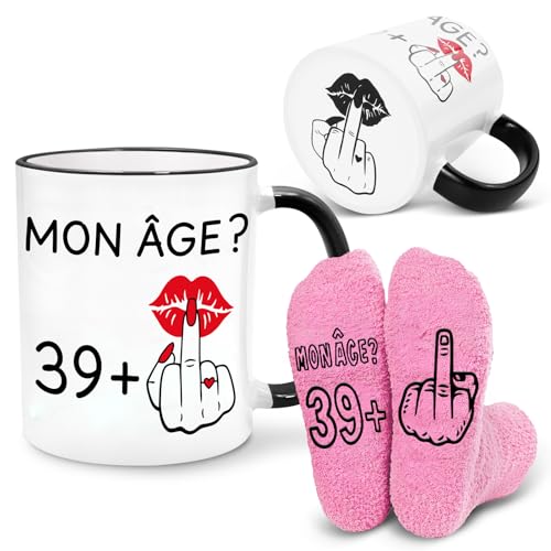 Bingtoo Verjaardagsbeker, cadeaus voor vrouwen, bekers en sokken voor vrouwen (40)