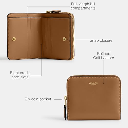 Coach Women's Billfold Wallet Bi-Fold, B4/Honey Brown3