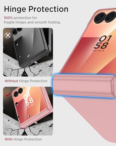 Coque de téléphone pour Z Flip 7 Miimall fine avec charnière premium - 5