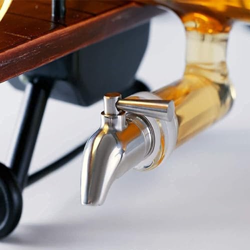 Image of Whiskey Decanter with Antique Crystal Clear (Aircraft Model Decanter Set)